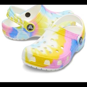 Classic Tie Dye Graphic Clog— white/multi